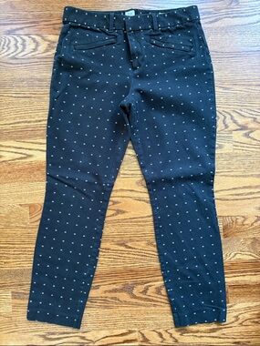 GAP Black Slim Pants with Subtle Stitch Accents